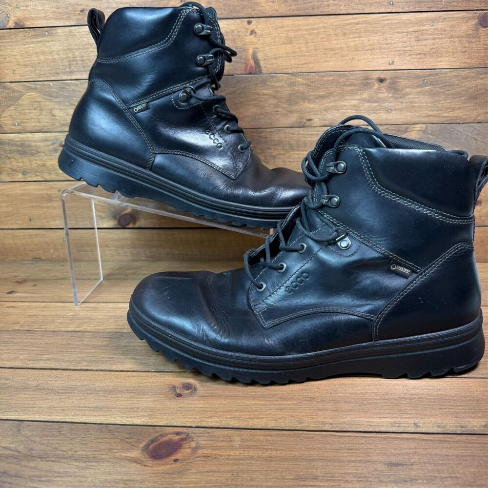 ECCO‎ Mens 11 11.5 Gore-Tex Leather Darren High Black Winter Boot